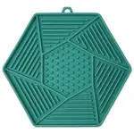 Podložka lízací Epic Pet Lick&Snack hexagon světle zelený 17x15cm