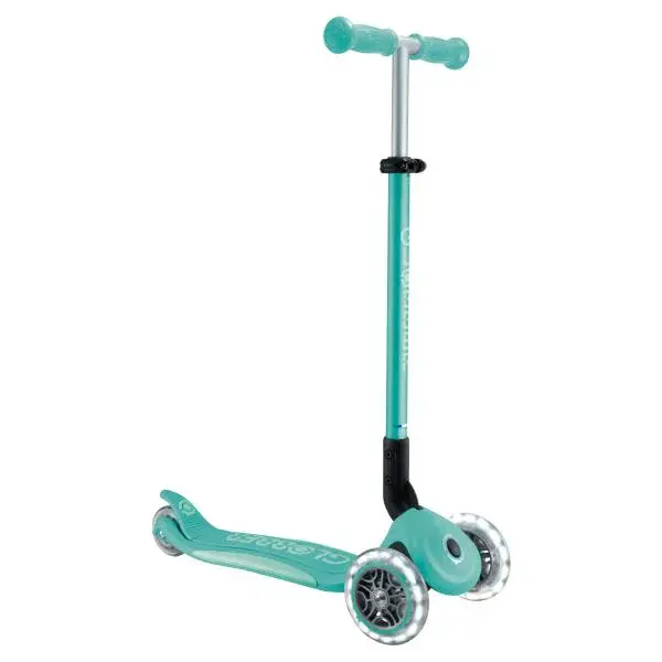 Globber dětská skládací koloběžka Elite Lights Dark Mint