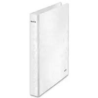 4kroužkový pořadač Leitz Wow, A4, 40 mm - bílý