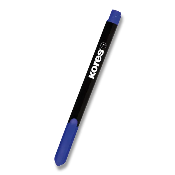 Permanentní popisovač Kores K-Marker tenký - modrý