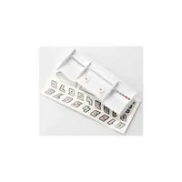 Traxxas křídlo bílé, samolepky: E-Revo 1:16