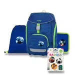 Školní batoh OXY Sherpy Blue s příslušenstvím