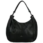 Trendy dámská koženková kabelka na rameno Coveri Trinna, černá