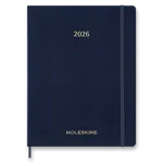 Diář Moleskine Essential 2026 - měkké desky, XXL, týdenní, vertikální, modrý