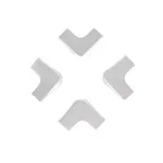 Gumová ochrana rohov 4ks XL, Bílá