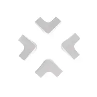 Gumová ochrana rohov 4ks XL, Bílá