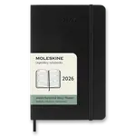 Diář Moleskine 2026 - měkké desky S, týdenní, horizontální, černý
