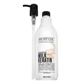 Morfose Milk Keratin Shampoo vyživujúci šampón pre posilnenie vlasov 1000 ml