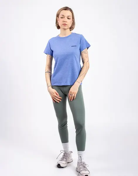 Patagonia W's P-6 Logo Responsibili-Tee Abundant Blue L