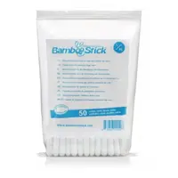 BAMBOOSTICK Vatové tyčinky na čistenie uší psov L/XL 50 ks