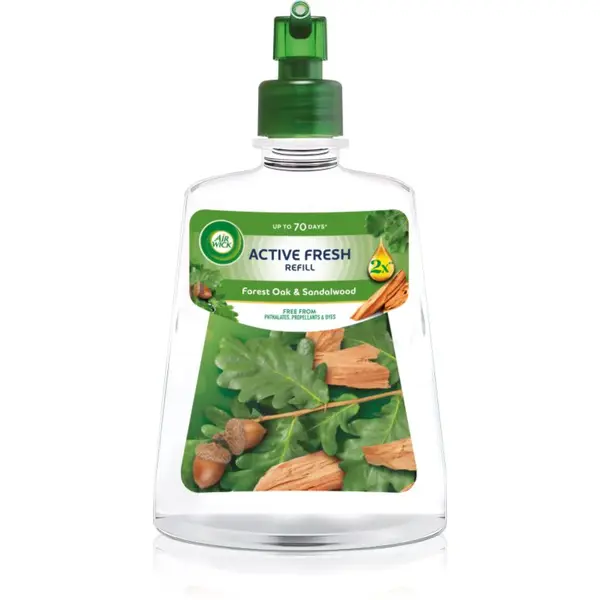 Air Wick Active Fresh Forest Oak & Sandalwood osvěžovač vzduchu – náhradní náplň 228 ml