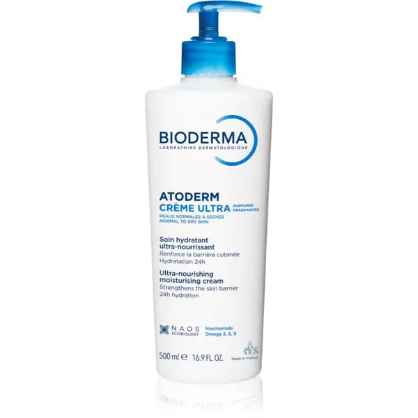 Bioderma Atoderm Créme Ultra vyživující tělový krém pro normální až suchou citlivou pokožku s parfemací 500 ml
