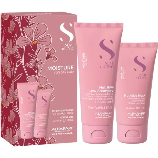 Alfaparf Milano Semi di Lino Moisture Minisize Kit cestovní set pro intenzivní hydrataci