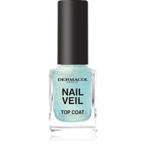 Dermacol Nail Veil vrchní lak na nehty třpytivý odstín Sparkling Ocean 11 ml