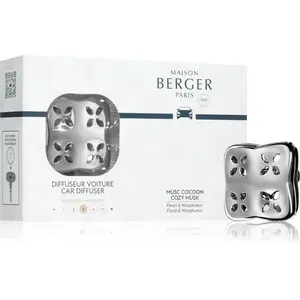 Maison Berger Paris Cosy Silver + Cozy Musk vůně do auta clip 1 ks