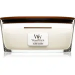 Woodwick Island Coconut vonná svíčka s dřevěným knotem (hearthwick) 453 g