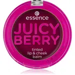 essence Juicy Berry Tinted tekutá tvářenka a lesk na rty 3 g