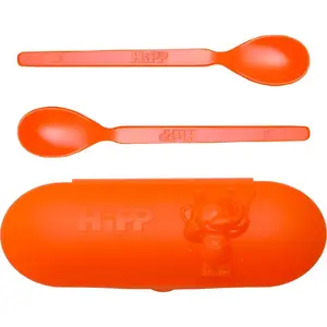 Hipp Spoons Set jídelní set na cesty Orange