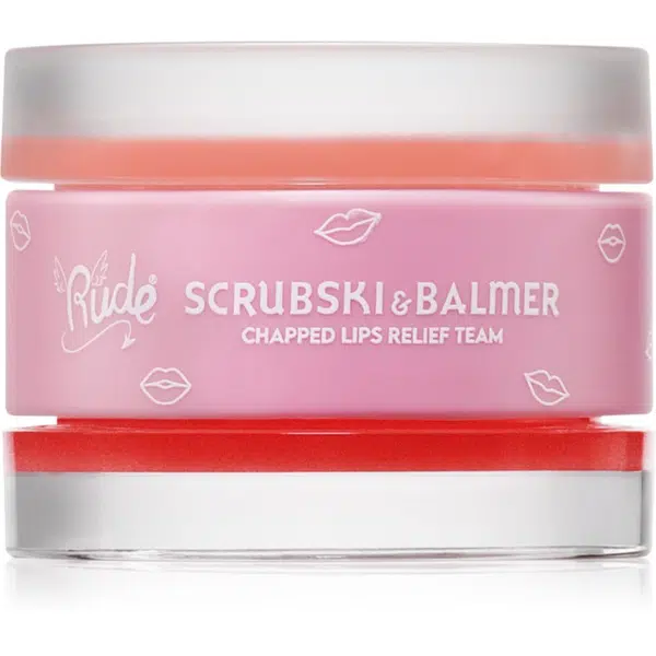 Rude Cosmetics Scrubski & Balmer balzám a peeling na rty odstín Grapefruit 7.5 g