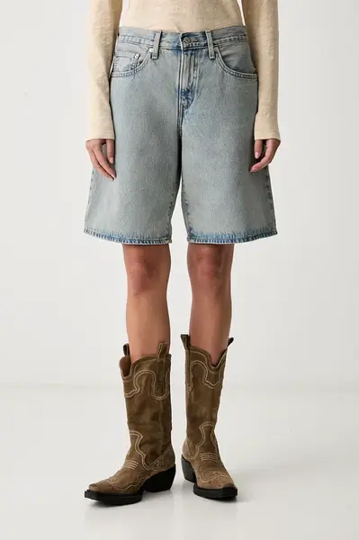 Levi's  šortky dámské bavlněné SQUARE PEG