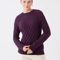 LC Waikiki Crew Neck Self-Patterned Dlouhý rukáv Dámský pletený svetr