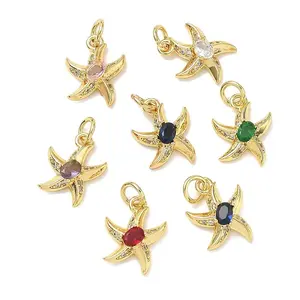 Brass with Rhinestone Charms
