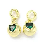 Brass with Cubic Zirconia Pendants