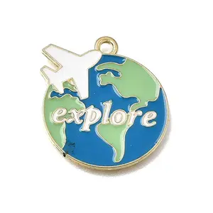 Alloy with Enamel Pendants