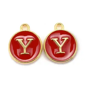 Golden Plated Alloy Enamel Charms