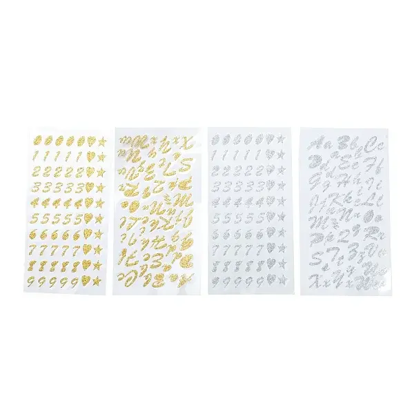 Glitter Paper Stickers