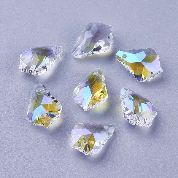 Faceted Glass Pendants