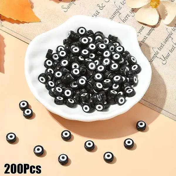 200Pcs Transparent Acrylic Beads