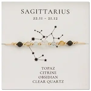 Natural Gemstone Constellation Beaded Bracelets
