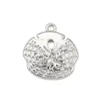 Brass Micro Pave Clear Cubic Zirconia Pendants