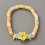 Polymer Clay Heishi Beads Stretch Bracelets for Women