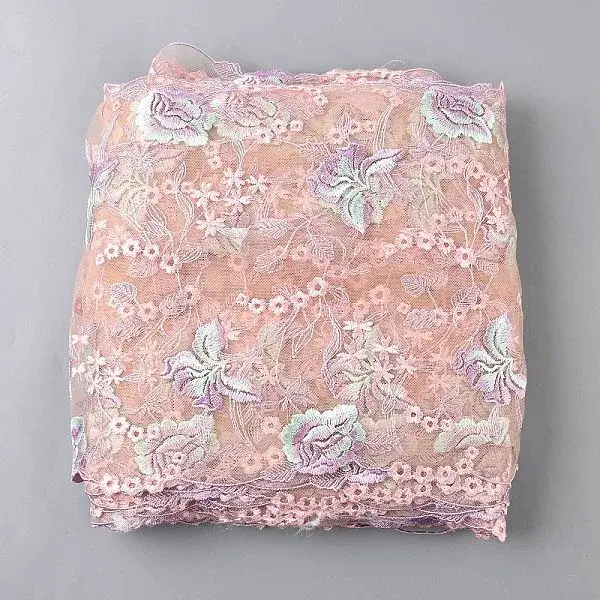 Polyester Lace Embroidery Fabric