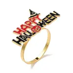 Halloween Alloy Enamel Napkin Rings