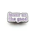Focus on The Good Word Enamel Pin