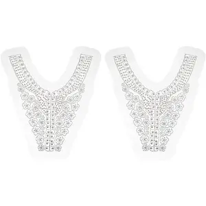 Computerized Embroidery Polyester Sew on Collar Patches
