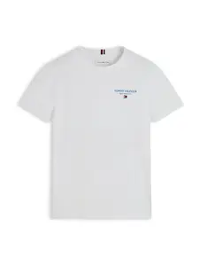 TOMMY HILFIGER Tričko 'ESSENTIAL'  svetlomodrá / biela