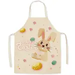 Cute Easter Egg Rabbit Pattern Polyester Sleeveless Apron