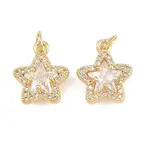 Brass Clear Cubic Zirconia Charms