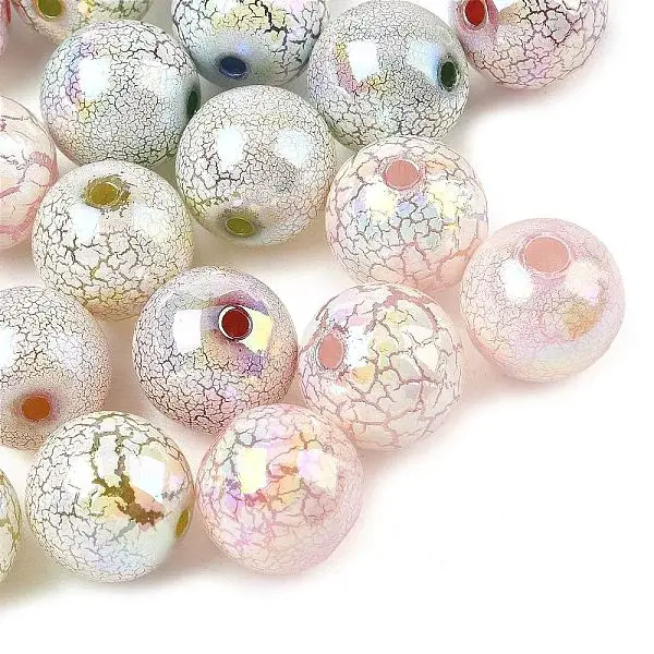 UV Plating Spray Painted Acrylic Beads
