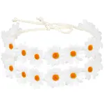 2Pcs Cloth Small Sunflowe Wreath Headband