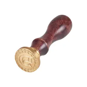 DIY Letter Scrapbook Brass Wax Seal Stamps and Wood Handle