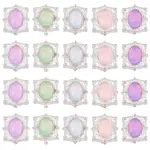 20Pcs Alloy Glass Beads