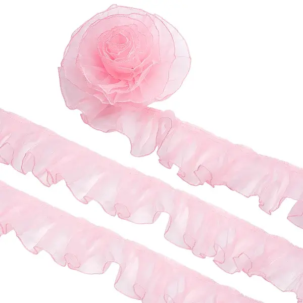 Organza Pleated Lace Ribbon