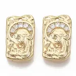 Brass Micro Pave Cubic Zirconia Pendants