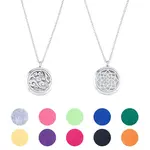 DIY Stainless Steel Essential Oil Diffuser Pendant Necklaces Kits
