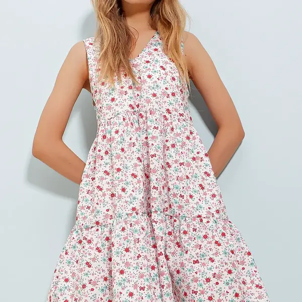Dámské šaty Trend Alaçatı Stili Floral